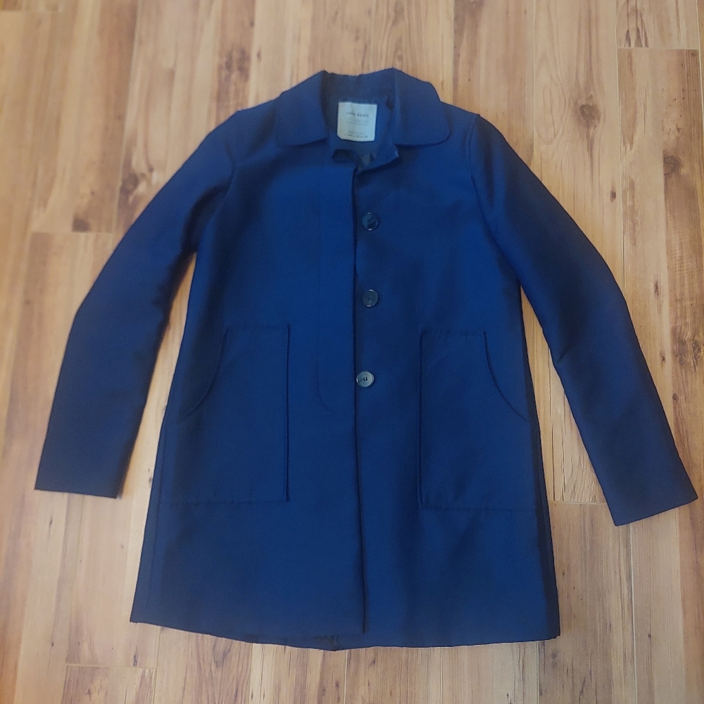 Zara Basic Navy Blue Coat